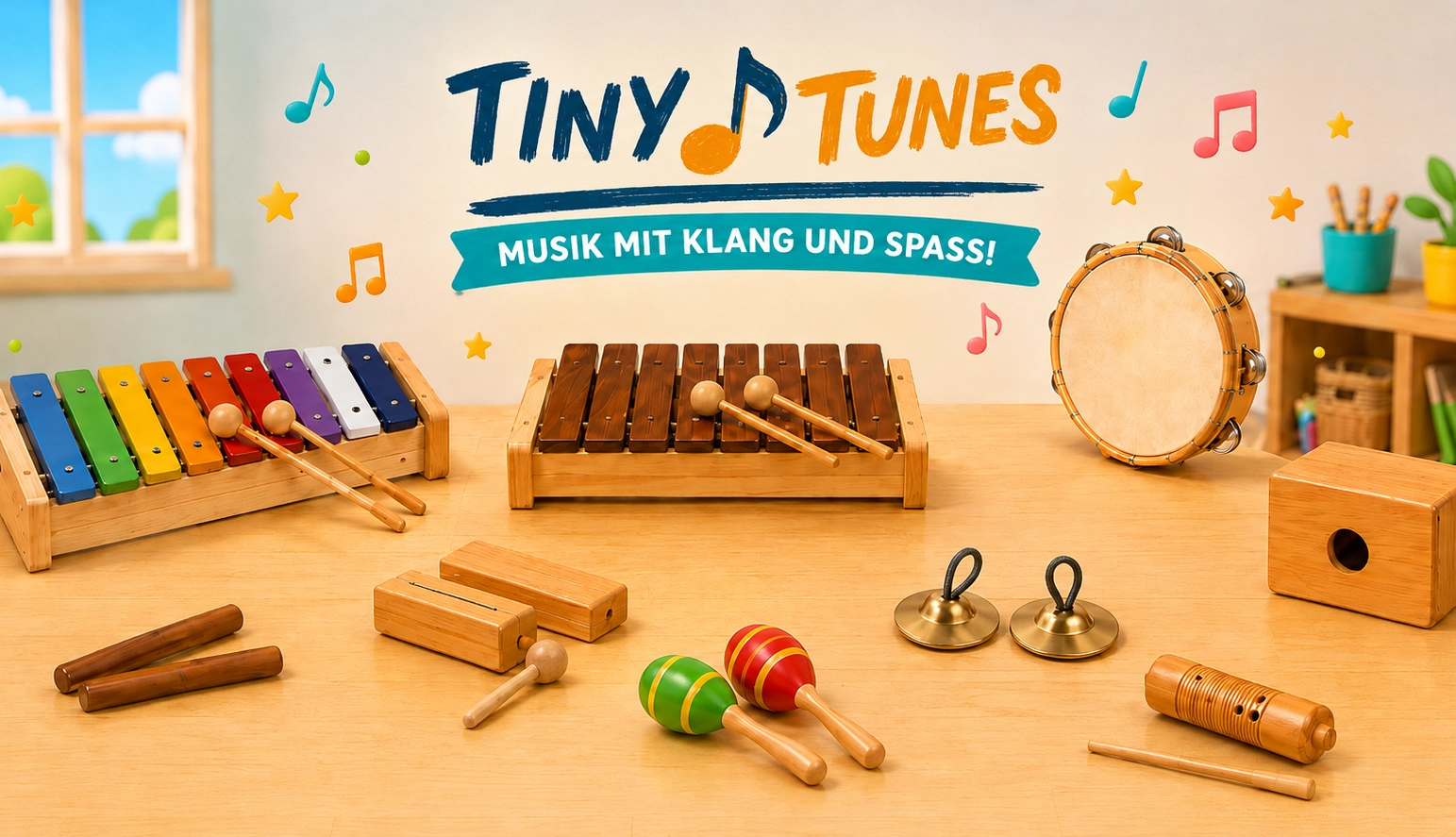 Kinder erleben gemeinsam Musik bei Tiny Tunes
